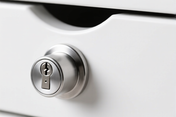 Silver Drawer Lock