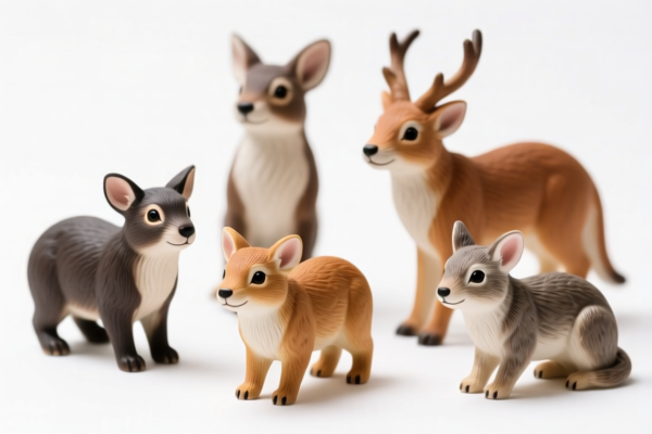 Simulated Animal Ornament Set