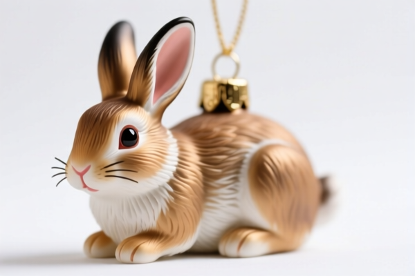 Simulated Rabbit Ornament