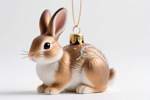 Simulated Rabbit Ornament