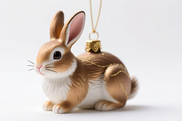Simulated Rabbit Ornament