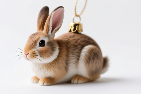 Simulated Rabbit Ornament