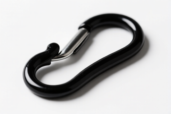 Spring clip hook black