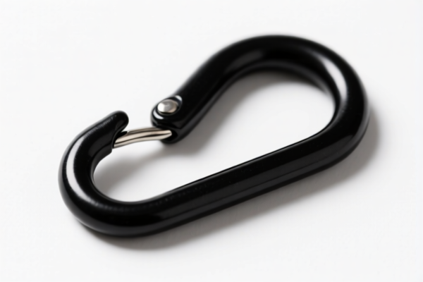 Spring clip hook black