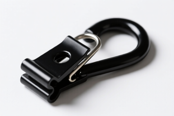 Spring clip hook black
