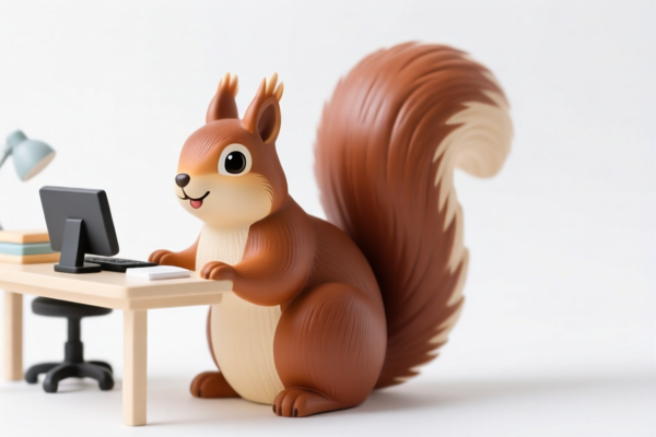 Squirrel Desk Decor Ornament