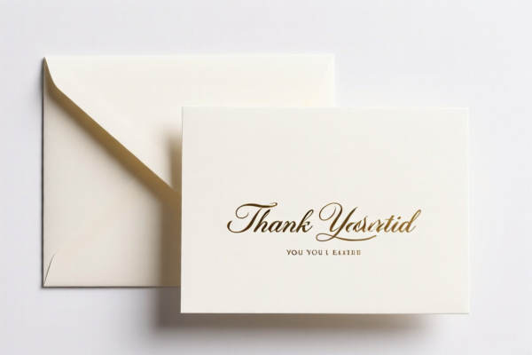 Thank You Card with Envelope