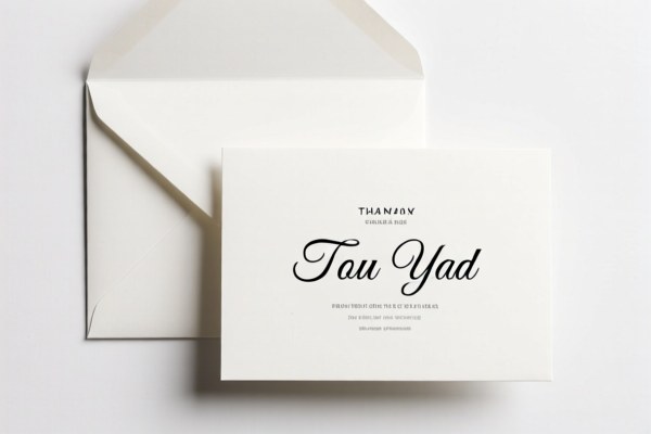 Thank You Card with Envelope