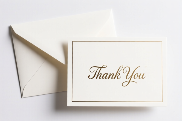 Thank You Card with Envelope