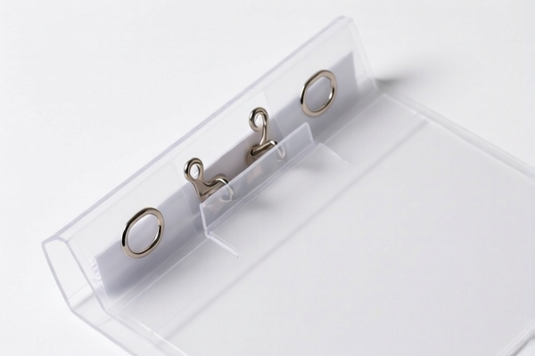 Transparent File Folder with Loose Leaf Holes