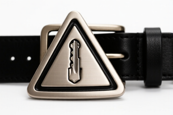 Triangular Key Belt Buckle