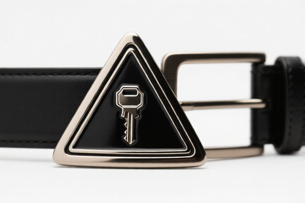 Triangular Key Belt Buckle