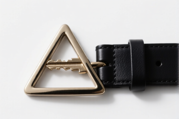 Triangular Key Belt Buckle