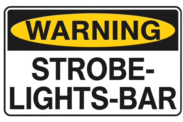Image for WARNING STROBE LIGHTS BAR