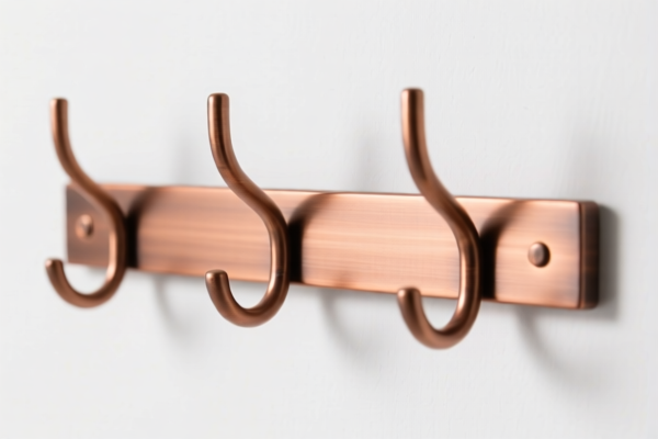 Wall Mount Hook Coat Rack Copper