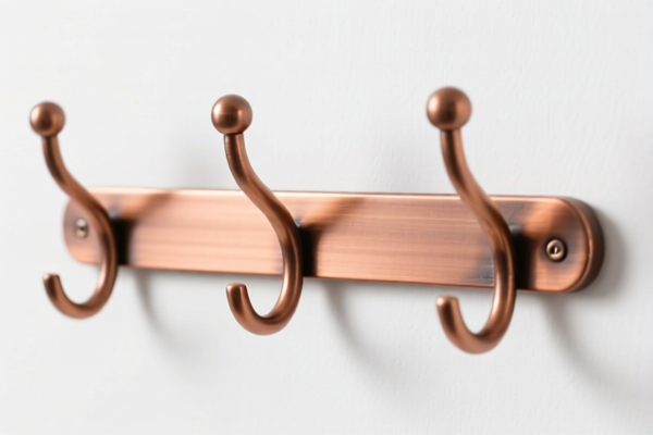 Wall Mount Hook Coat Rack Copper