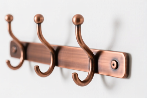 Wall Mount Hook Coat Rack Copper