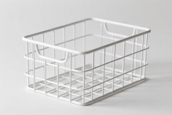 White Wire Storage Box