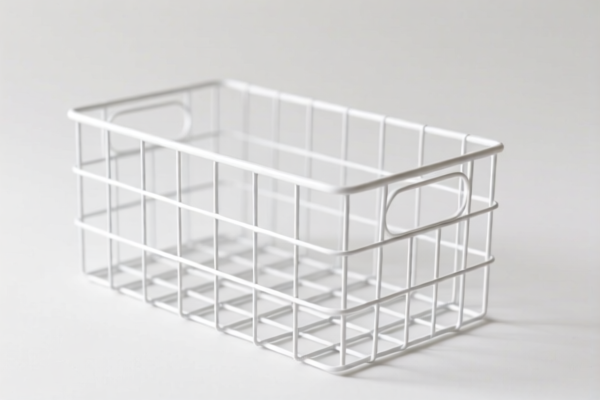 White Wire Storage Box