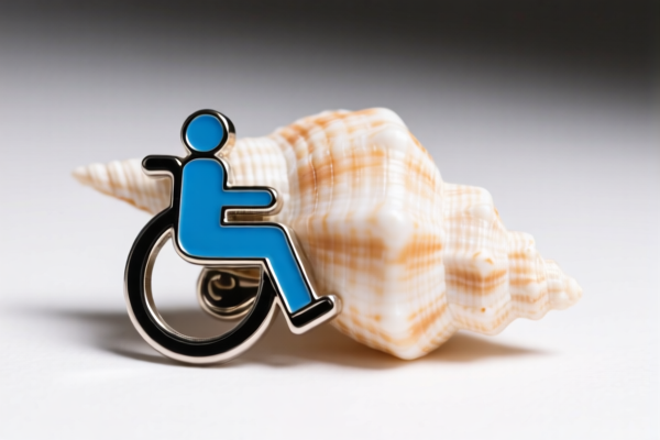 Image for disabled person clip on shell