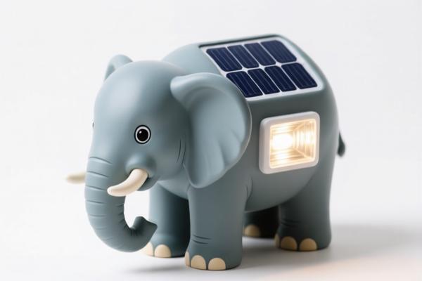 Image for ELEPHANT ORNAMENTS WITH SOLAR LANTERNS