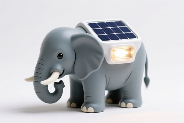 Image for ELEPHANT ORNAMENTS WITH SOLAR LANTERNS