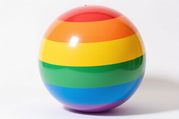 Image for inflatable rainbow ball