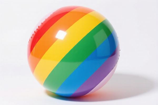 Image for inflatable rainbow ball
