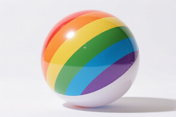 Image for inflatable rainbow ball